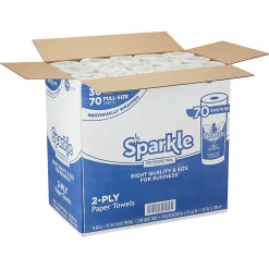 Sparkle® Professional Series by GP PRO 2-Ply Kitchen Paper Towels, 70 Sheets Per Roll, Pack Of 30 Rolls