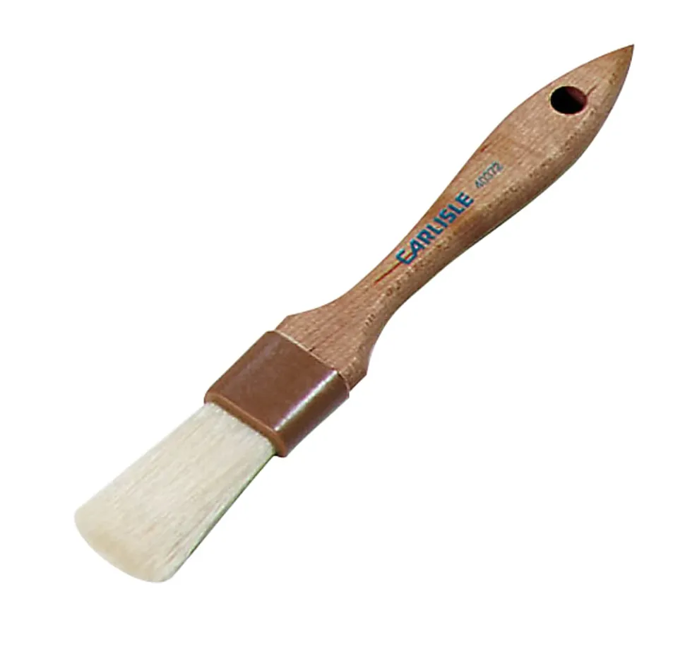 Sparta Boar-Bristle Brushes, 1"W, Brown, Pack Of 12