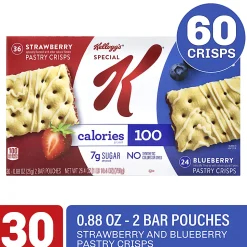 Special K Pastry Crisps Variety Pack, Fruit, 30 Crisps Per Box, Case Of 2 Boxes