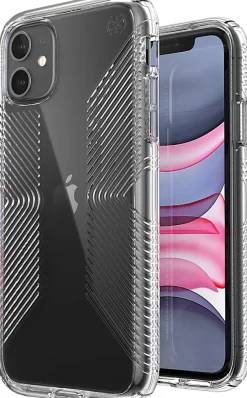 Speck Presidio Perfect-Clear Case With Grips For iPhone® 11, Clear