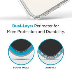 Speck Presidio® Perfect-Clear MagSafe® Case For iPhone® 14 Plus, Clear, 150119-3080