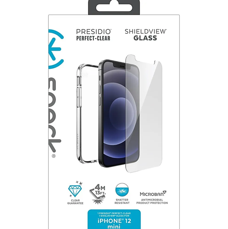Speck Presidio Perfect-Clear Case For iPhone® 12 Mini, Clear, 138477-5085