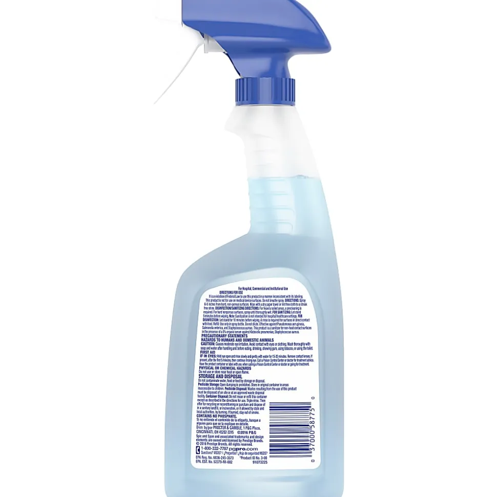 Spic And Span® Disinfecting All-Purpose Spray & Glass Cleaner, 32 Oz, 4 Spray Trigger Per Case, Case Of 8 Bottles