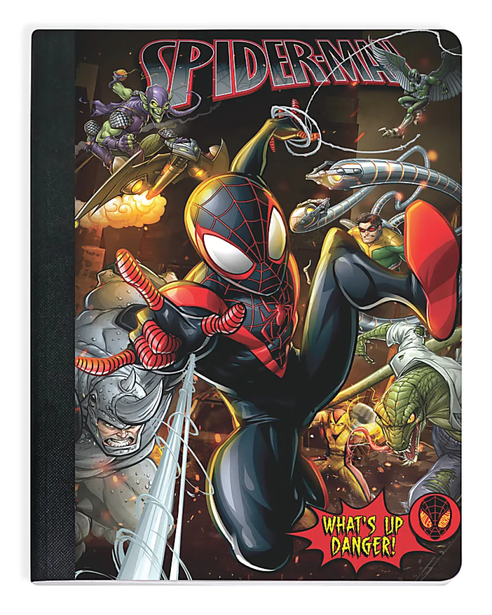 Spiderman Wide Ruled Composition Notebook, 9.5" x 7.25", 100 Sheets