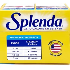 Splenda Single-serve Sweetener Packets - Packet - 0.035 oz (1 g) - Artificial Sweetener - 6/Carton - 400 Per Box