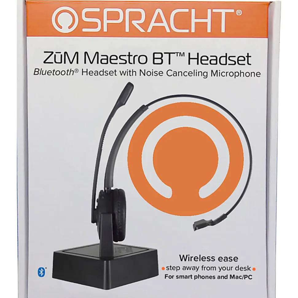 Spracht ZUM Maestro BT Wireless Over-Ear Headset, Black, 4726207