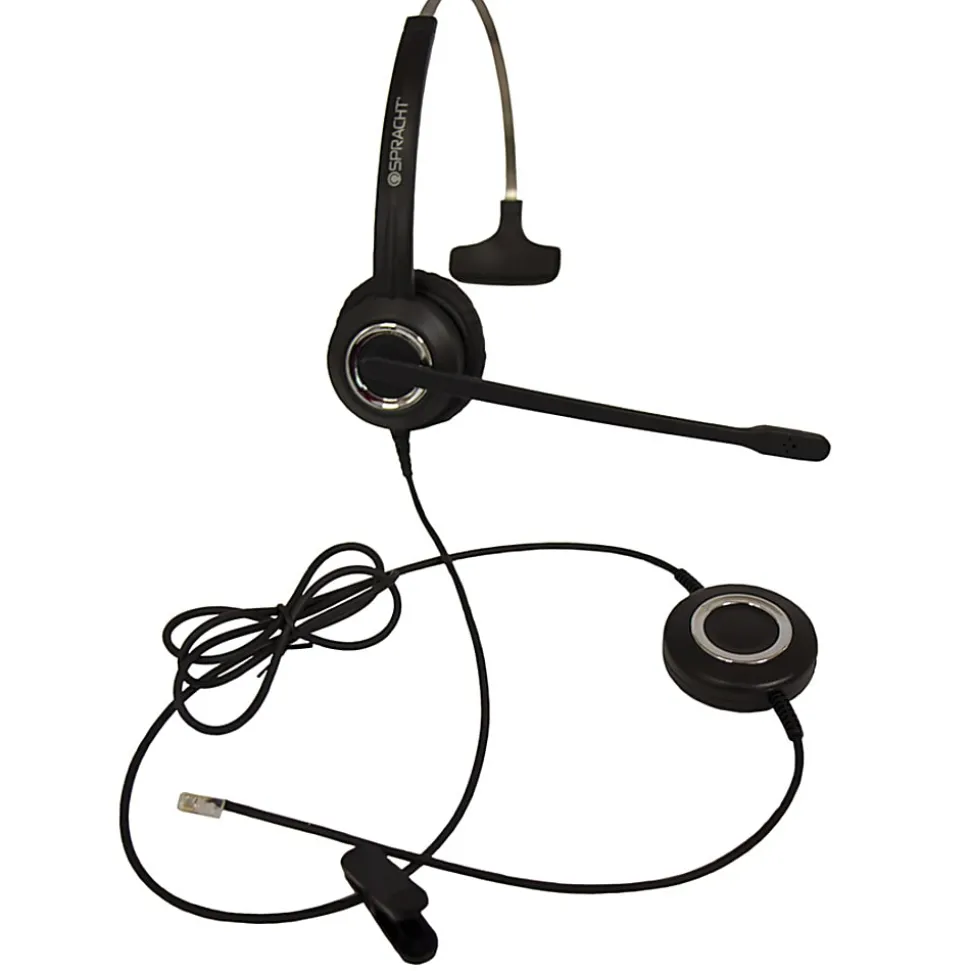 Spracht ZUMRJ9M Headset - Mono - RJ-9 - Wired - Over-the-head - Monaural