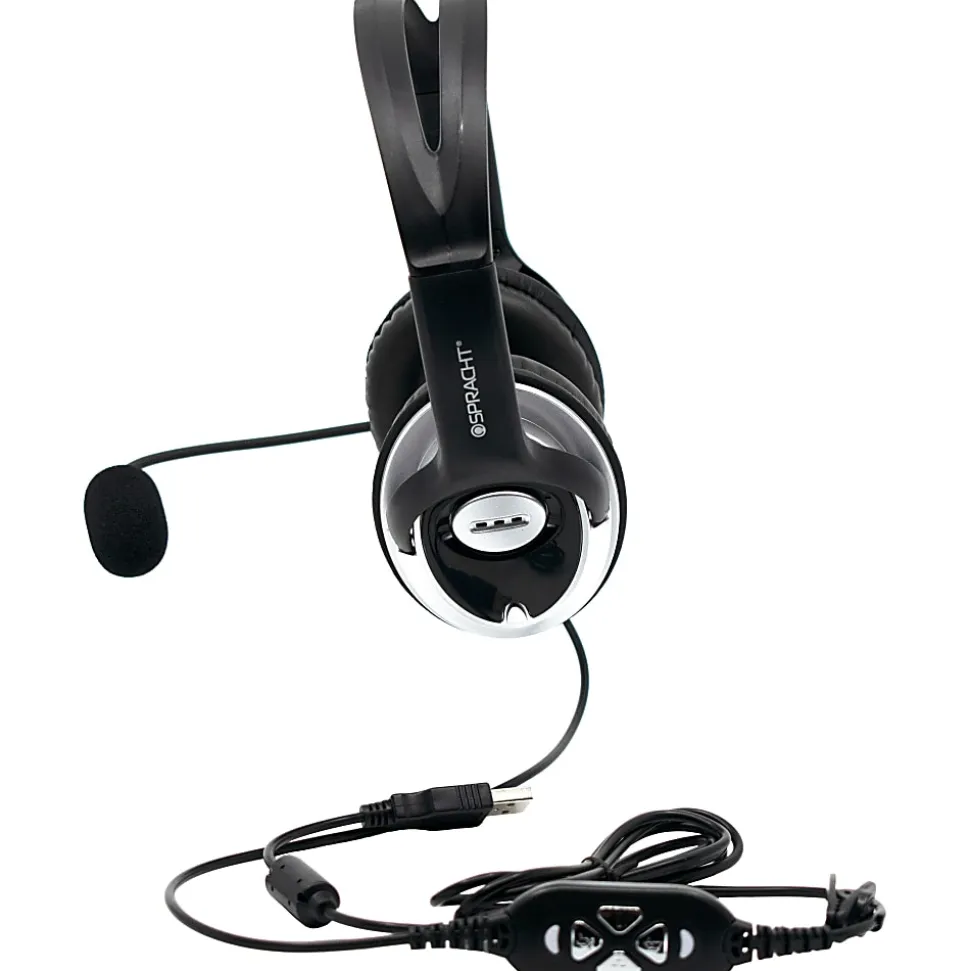 Spracht ZUM-WD-USB-2 Headset - Stereo - USB - Wired - 2.2 Kilo Ohm - 100 Hz to 10 kHz - Over-the-head - ZUMWDUSB2