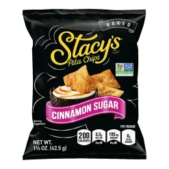 Stacy's® Cinnamon Sugar Pita Chips, 1.5 Oz, Pack Of 24
