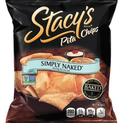 Stacy's Pita Chips, Naked, 1.5 Oz, Pack Of 24