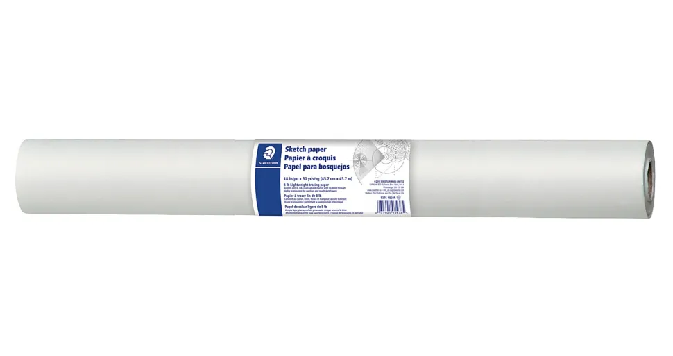 Staedtler® Drawing Paper Roll, 18" x 50 Yards, White