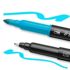 Staedtler Duo-Ended Markers, Fine/Ultra-Fine Points, Black Barrels, Assorted Ink Colors, Pack Of 18 Markers