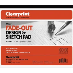 Staedtler® Isometric Bond Paper, 8 1/2" x 11", Grid, 30 Sheets, White