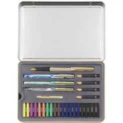 Staedtler® 5-Nib Calligraphy Set, Assorted Points, Assorted Barrels, Assorted Ink Colors