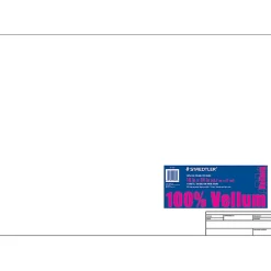 Staedtler® Vellum Paper With Title Block & Border, 18" x 24", 10 Sheets, White