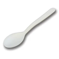 StalkMarket Compostable Cutlery Taster Spoons, Pearlescent White, Pack Of 2000