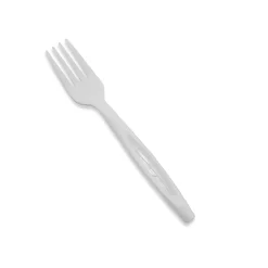 StalkMarket Compostable Heavyweight Forks, 6 1/2", White, 50 Forks Per Box, Case Of 20 Boxes