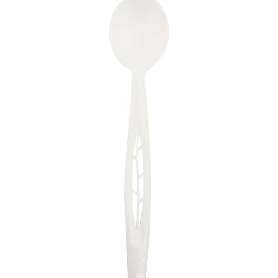 StalkMarket Compostable Individually Wrapped Spoons, 6 1/2", White, Pack Of 750 Spoons