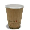 StalkMarket Planet+ Compostable Hot Cups, Double Wall, 8 Oz, Brown, Pack Of 1,000 Cups