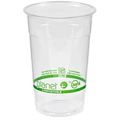 StalkMarket Planet+ Compostable Cold Cups, 20 Oz, Clear, Pack Of 1,000 Cups