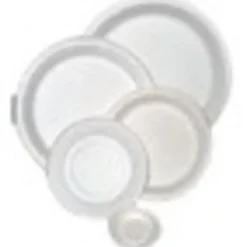 StalkMarket Round Plates, 9", White, Pack Of 500 Plates