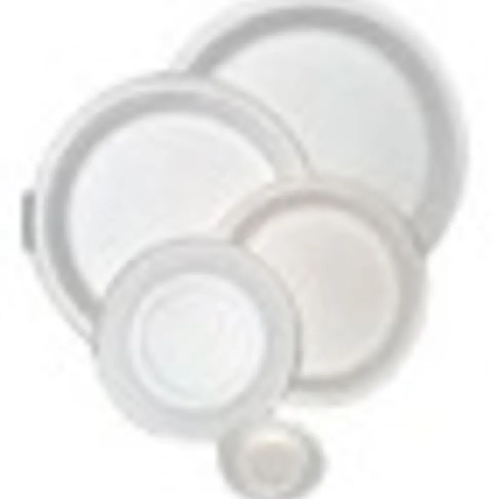 StalkMarket Round Plates, 9", White, Pack Of 500 Plates