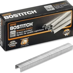 Stanley Bostitch® B8 PowerCrown™ Premium Staples, 1/4", Box Of 5000