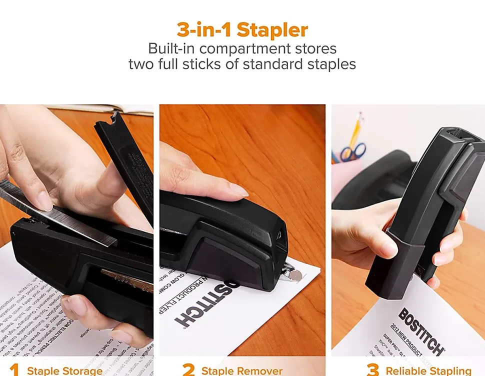 Stanley-Bostitch EpicEpic™ Stapler With Antimicrobial Protection, Black