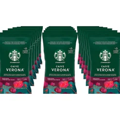 Starbucks® Caffé Verona Ground Coffee, Dark Roast, 2.5 Oz Per Bag, Box Of 18 Packets