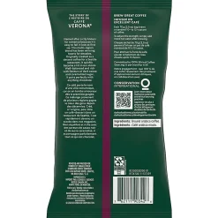 Starbucks® Caffé Verona Ground Coffee, Dark Roast, 2.5 Oz Per Bag, Box Of 18 Packets