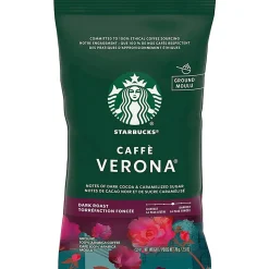 Starbucks® Caffé Verona Ground Coffee, Dark Roast, 2.5 Oz Per Bag, Box Of 18 Packets