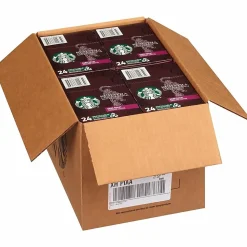 Starbucks K-Cup Sumatra Blend Coffee, Dark Roast, 24 Pods Per Case, Carton Of 4 Cases