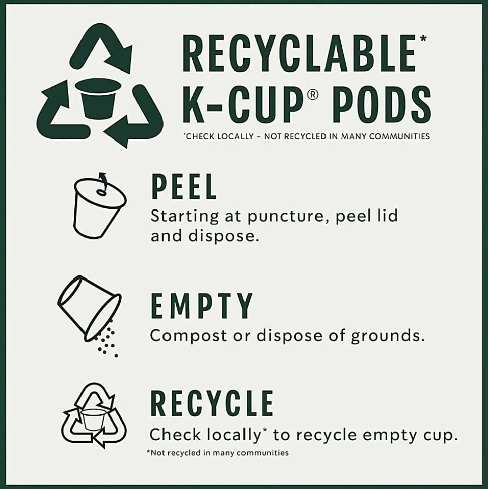 Starbucks® K-Cup Sumatra Coffee - Compatible with Keurig Brewer - Dark - K-Cup - Sumatra - 24 / Box