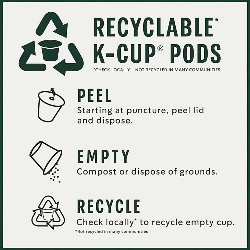 Starbucks® K-Cup Veranda Blend Coffee - Compatible with Keurig Brewer - Light - K-Cup - Veranda Blend - 24/Box - 4 / Carton