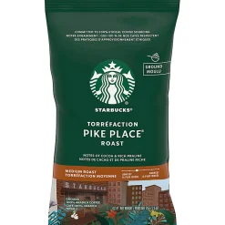 Starbucks® Pike Place Ground Coffee, Dark Roast, 2.5 Oz Per Bag, Box Of 18 Packets