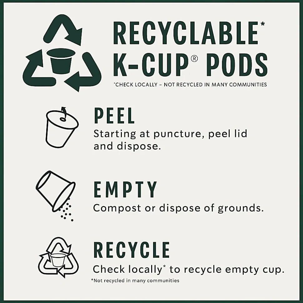 Starbucks® Pike Place Single-Serve Coffee K-Cup®, Decaffeinated, Carton Of 24