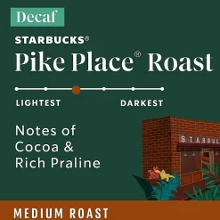 Starbucks® Pike Place Single-Serve Coffee K-Cup®, Decaffeinated, Carton Of 24