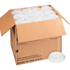 Starbucks Plastic Hot Cup Lids, White, Carton Of 1,020 Lids