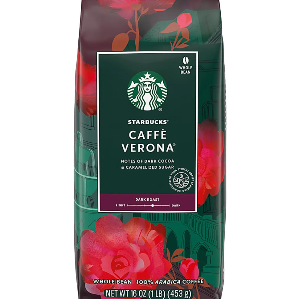 Starbucks® Whole Bean Coffee, Dark Roast, Caffe Verona, 1 Lb Per Bag