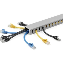 StarTech.com Cable Management Raceway w/Parallel Slots 78in - Network Cable Hider Kit - Slotted Wire Duct System - CBMWD3825