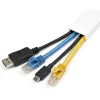 StarTech.com Cable Management Raceway w/Adhesive Tape 39in - Network Cable Hider Kit - Solid Wire Duct System - CBMWWD3211