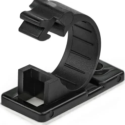 StarTech.com CBMCC2 Self Adhesive Cable Management Clips - Sticky Wire Holder/Clamp Black, 100/Pack
