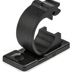StarTech.com CBMCC2 Self Adhesive Cable Management Clips - Sticky Wire Holder/Clamp Black, 100/Pack