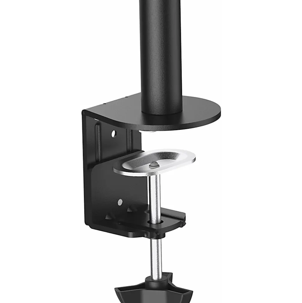 StarTech.com Desk Mount Monitor Arm 34 inch VESA Displays - Articulating Single Monitor Pole Mount - Height Adjustable Arm - Clamp/Grommet