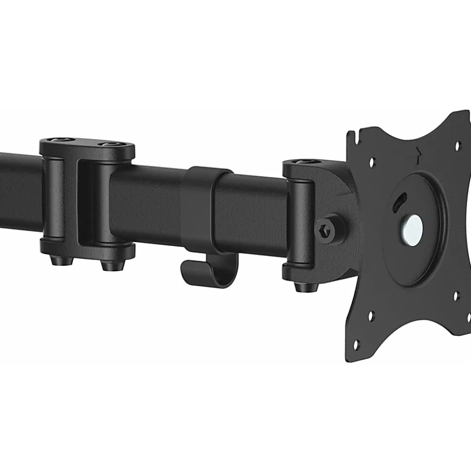 StarTech.com Desk Mount Monitor Arm 34 inch VESA Displays - Articulating Single Monitor Pole Mount - Height Adjustable Arm - Clamp/Grommet
