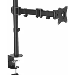 StarTech.com Desk Mount Monitor Arm 34 inch VESA Displays - Articulating Single Monitor Pole Mount - Height Adjustable Arm - Clamp/Grommet