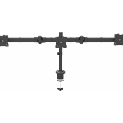 StarTech.com Desk Mount Triple Monitor Arm - Articulating - Steel - For VESA Monitors up to 27