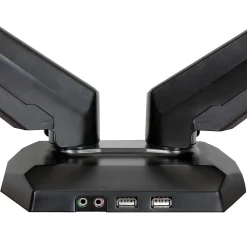 StarTech.com Dual Monitor Arm - USB Hub and Audio Ports in Base - Monitors up to 32