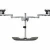 StarTech.com Dual Monitor Stand - Articulating Arms - Height Adjustable - For VESA Mount Monitors up to 32 - Steel/Aluminum - Black, Silver
