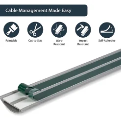 StarTech.com Floor Cable Duct with Guard, 2in wide, 6 ft, RD502
